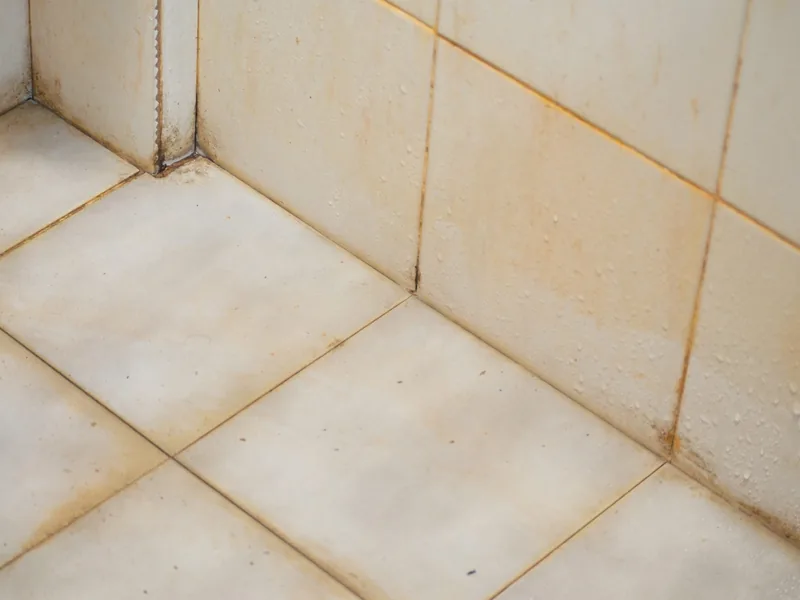 Piso cerâmico encardido